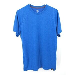 Saxx Aerator Mens Blue Short Sleeve Performance T-Shirt UPF 25 Size M